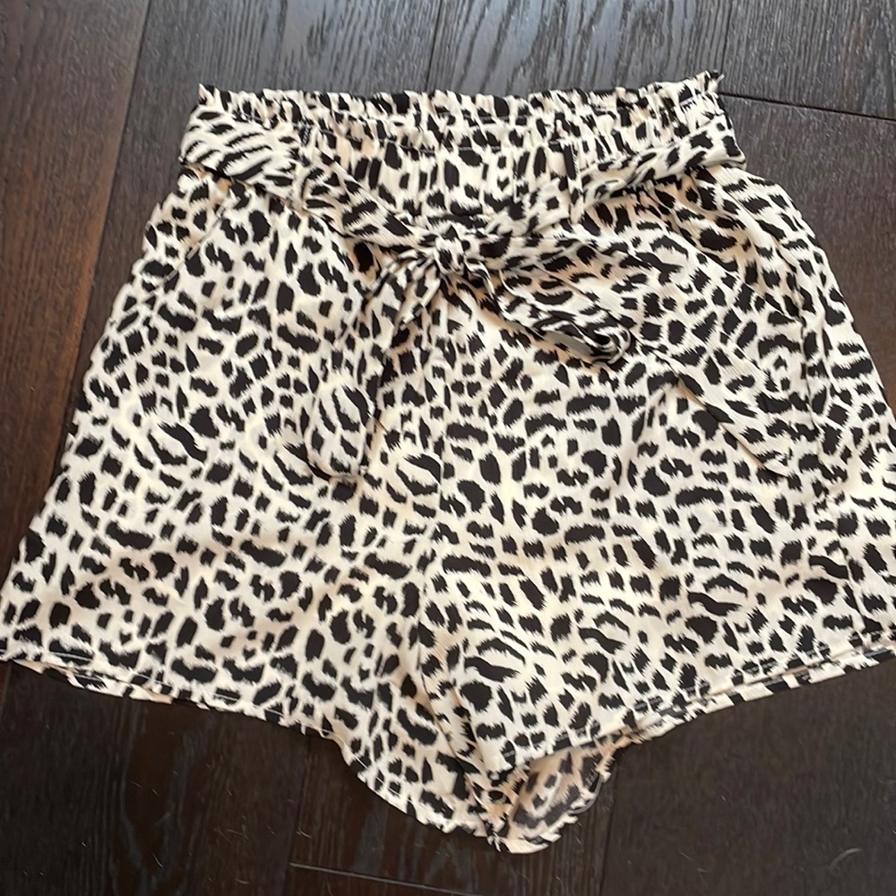 Cheetah print dressy shorts